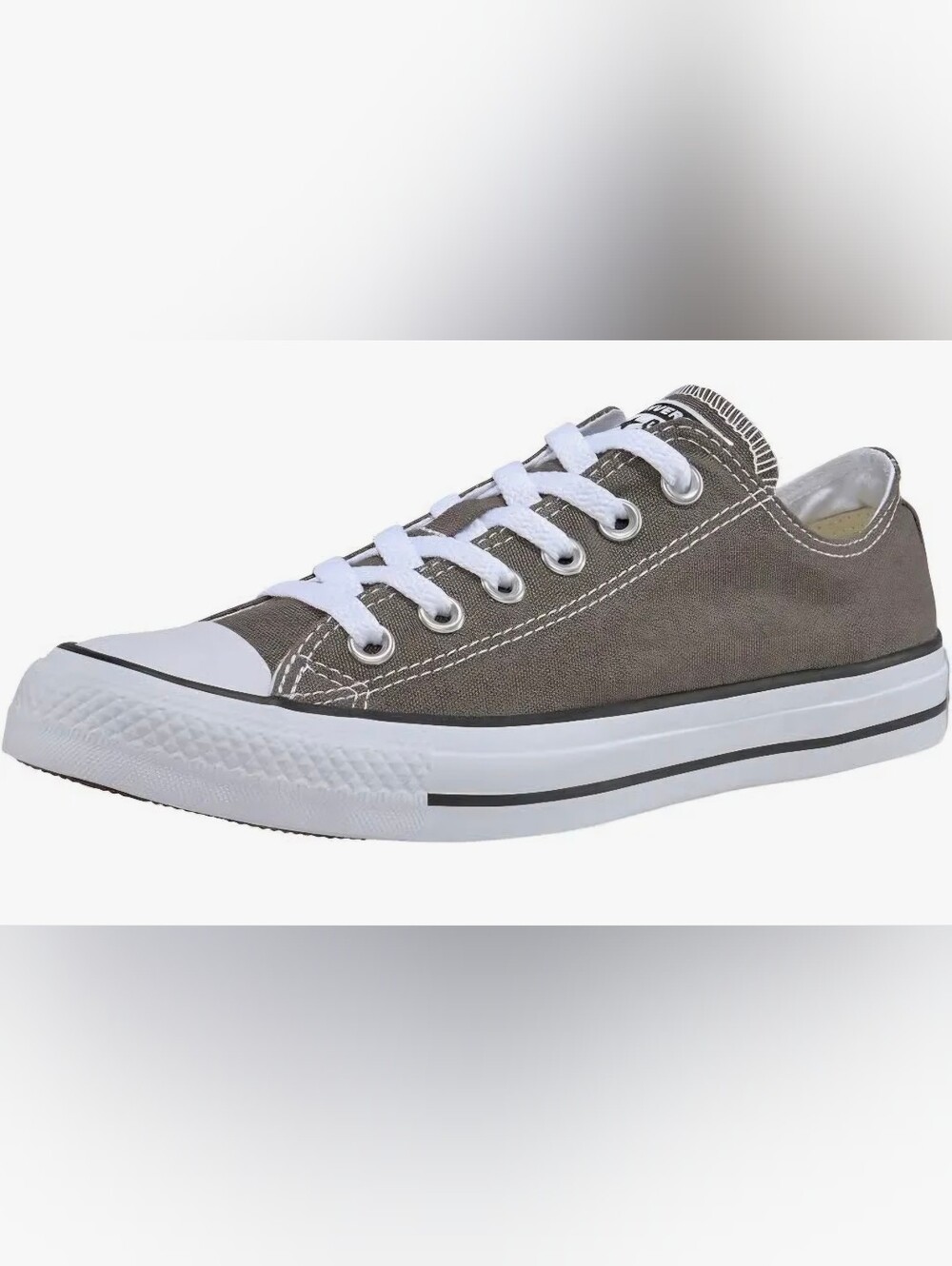 Charcoal Converse Chuck Taylors Low Top Size 9 Womens, 7 Mens